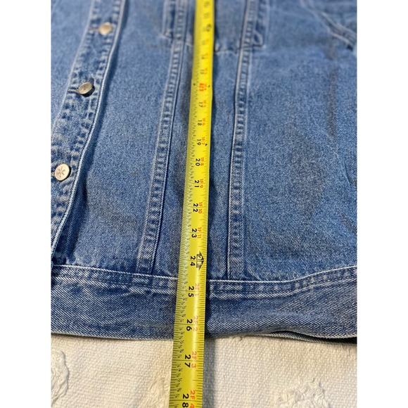 Vintage 90s Disney Embroidered Mickey Minnie Denim Jacket XXL - Picture 6 of 8